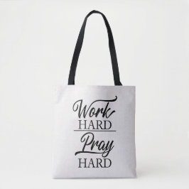 Work Hard Pray Hard Tote Bag トートバッグ