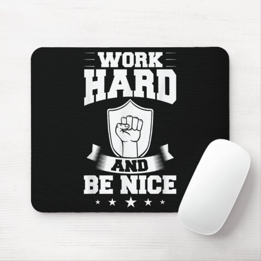 Work Hard Quotes Insration Motivational Saying  マウスパッド (マウス)