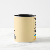 Work Hard Rest Even Harder Minimal Quote Design マグカップ (中央)