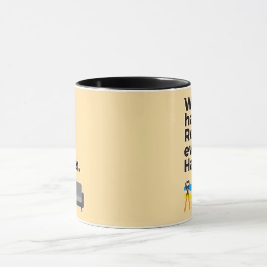 Work Hard Rest Even Harder Minimal Quote Design マグカップ (中央)