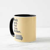 Work Hard Rest Even Harder Minimal Quote Design マグカップ (正面左)