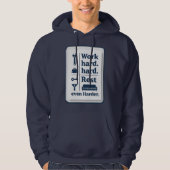 Work Hard Rest Even Harder Minimal Worker Design パーカ (正面)
