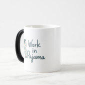 Work in Pajama – Funny Giftful Work Vibes モーフィングマグカップ (正面左)