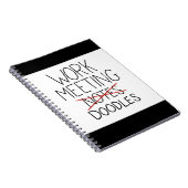 Work Meeting Notesドードルおもしろいパッドスケッチ ノートブック (右側)