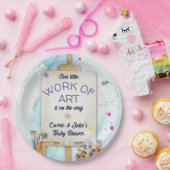 Work of Art Baby Shower ペーパープレート (パーティー)