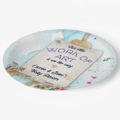 Work of Art Baby Shower ペーパープレート (アングル)