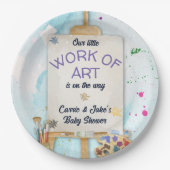 Work of Art Baby Shower ペーパープレート (正面)