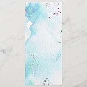 Work of Art Baby Shower メニュー (裏面)