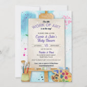 Work of Art Baby Shower Invitation 招待状 (正面)