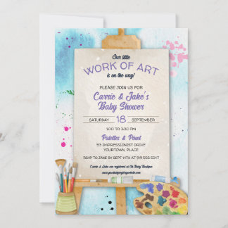 Work of Art Baby Shower Invitation 招待状