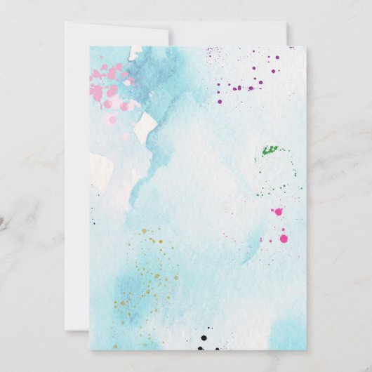 Work of Art Baby Shower Invitation 招待状 (裏面)