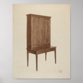 WORK OF ART Peter C. Ustinoff Desk c.1940 ポスター (正面)