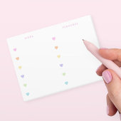 Work | Personal Pastel Hearts チェックリスト ポストイット