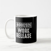 Work Release 2026 おもしろい Coding Engineer退職 コーヒーマグカップ (左)
