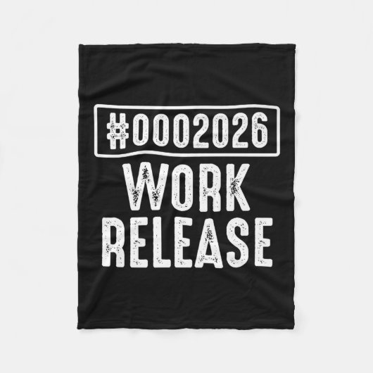 Work Release 2026 おもしろい Coding Engineer退職 フリースブランケット (正面)