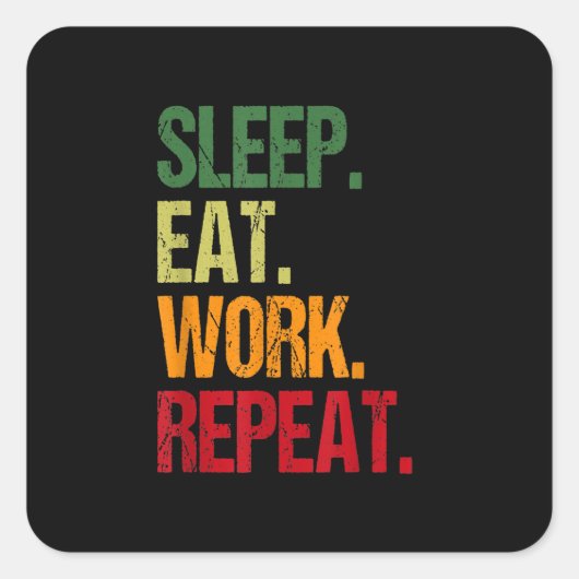 Work Repeat Hamsterホイール スクエアシール (正面)