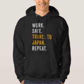 Work Save Travel To Japan Repeat Japanese Trip Tou パーカ (正面)