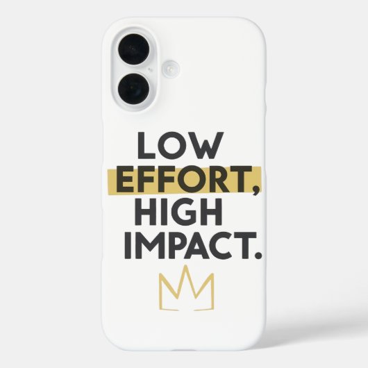 Work Smart Not Hard Modern Typography Case-Mate iPhoneケース (裏面)