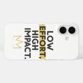 Work Smart Not Hard Modern Typography Case-Mate iPhoneケース (裏面 (横))