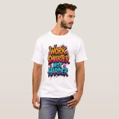 work smarter not harder t-shirt trending tee tシャツ (正面フル)