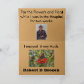 Work Thank You Greeting Card サンキューカード (内部)