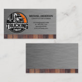 Work Truck Transport | Steel | Wood 名刺 (正面/裏面)