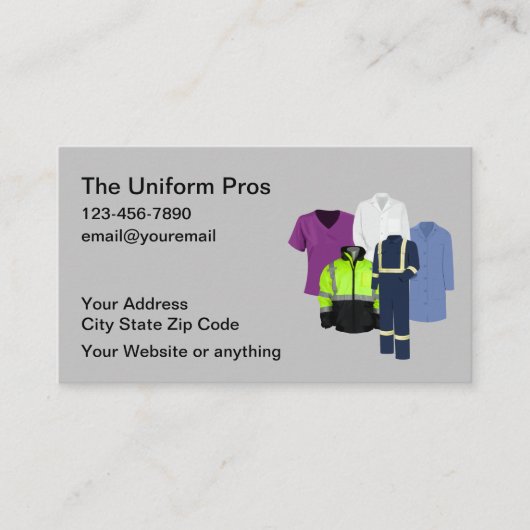 Work Uniform Supplierの名刺 名刺 (正面)