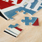 Work With 気に - ヴィンテージ抑制の時代WPAポスター ジグソーパズル (側面)