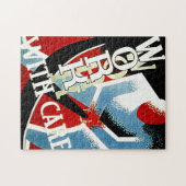 Work With 気に - ヴィンテージ抑制の時代WPAポスター ジグソーパズル (横)