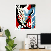 Work With 気に - ヴィンテージ抑制の時代WPAポスター ポスター (ホームオフィス)