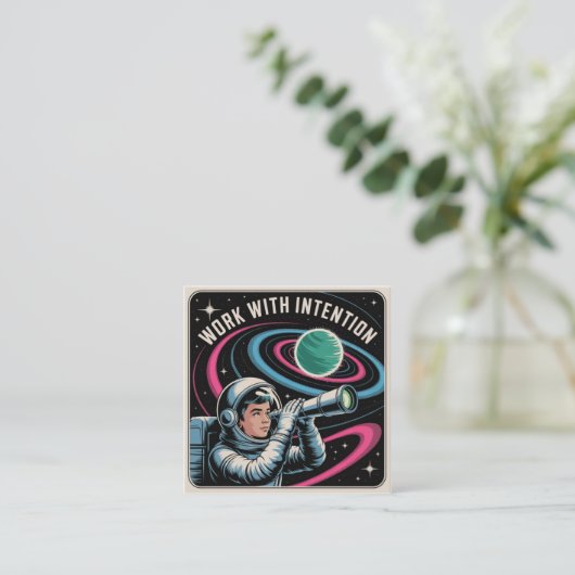 Work With Intention コーリングカード (スタンド正面)