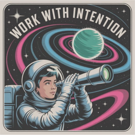 Work With Intention シール (正面)