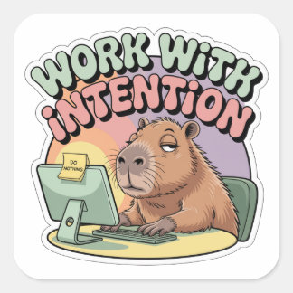 Work With Intention スクエアシール