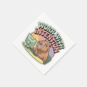 Work With Intention スタンダードカクテルナプキン (角)