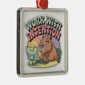 Work With Intention メタルオーナメント (右)