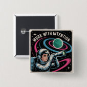 Work With Intention 缶バッジ (正面&裏面)