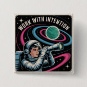 Work With Intention 缶バッジ (正面)
