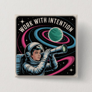 Work With Intention 缶バッジ