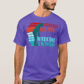 Workday Nail Tech Weekend Swinger Golfer Golfing Tシャツ (正面)