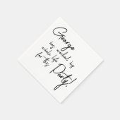 Worked Their Whole Life Retirement Party スタンダードカクテルナプキン (角)