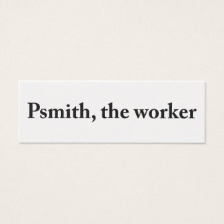 WorkerプロファイルカードのPsmith