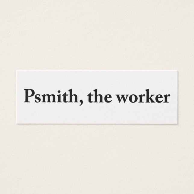WorkerプロファイルカードのPsmith (正面)