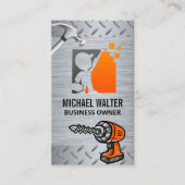 Workerロゴ |金属ドリルハンマー 名刺 (正面)