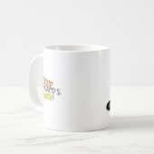 Worker Bauarbeiter Mug Tasse Straßenbau Comic コーヒーマグカップ (正面左)