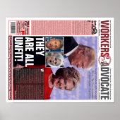 Workers' Advocate Poster - 2016年11月 ポスター (正面)
