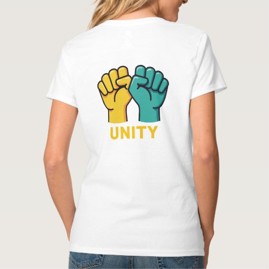 Workers Over Billionaires - はっきりした活動家声明 Tシャツ (裏面)