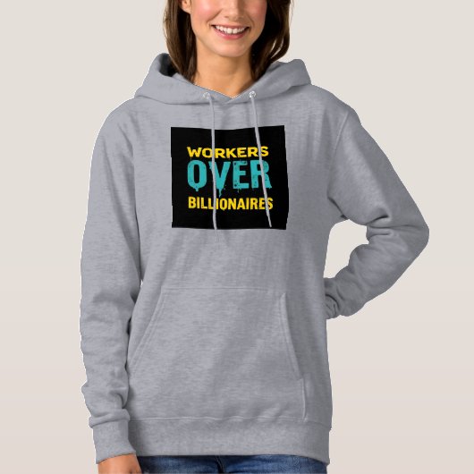 Workers Over Billionaires: Power to the People HD パーカ (正面)