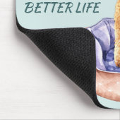 Working懸命for My Poodle マウスパッド (コーナー)