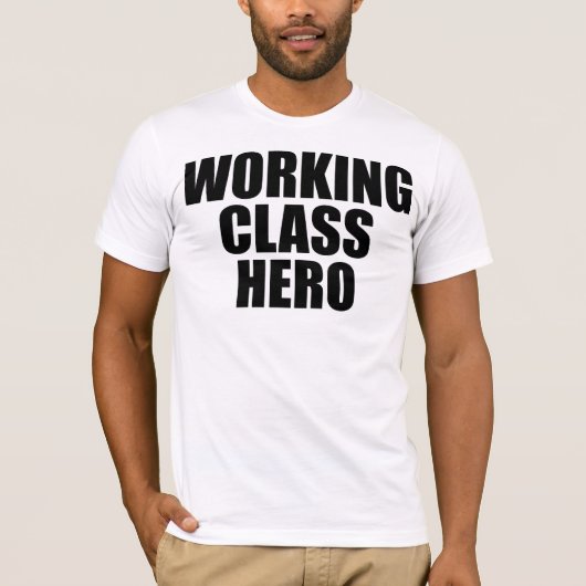 WORKING CLASS HERO -black logo- Tシャツ (正面)
