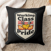 Working Class Pride Badge – Blue Collar Worker クッション (ブランケット)